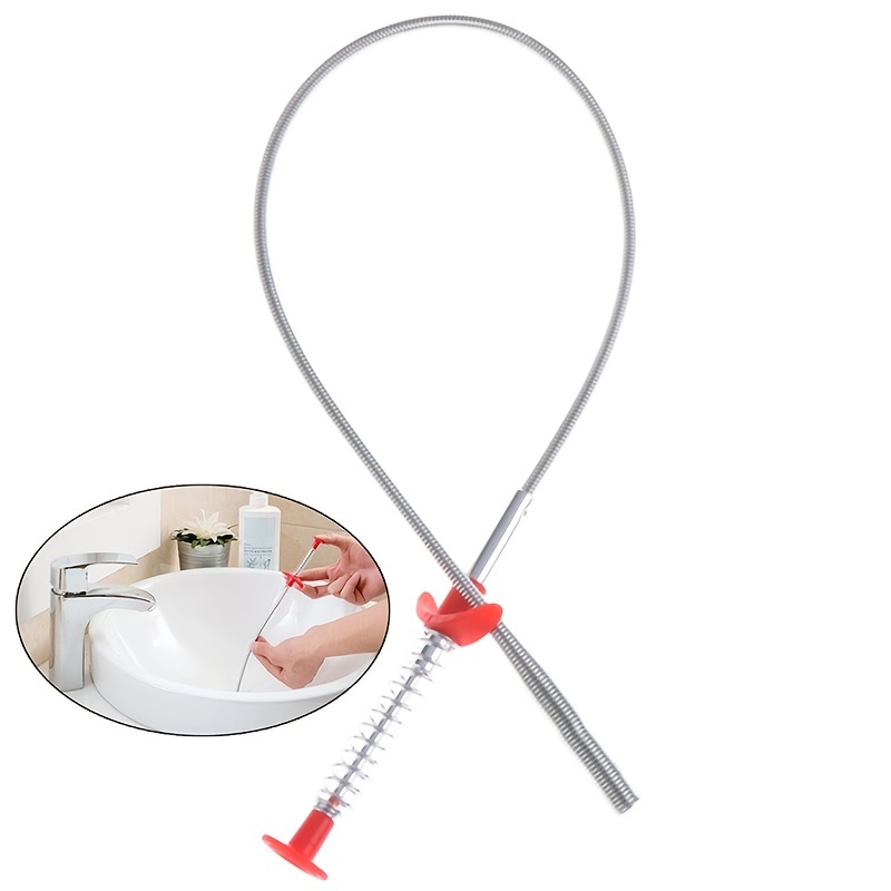 1pc Snake Drain Clog Remover Metal Hand Kitchen Sink - Temu