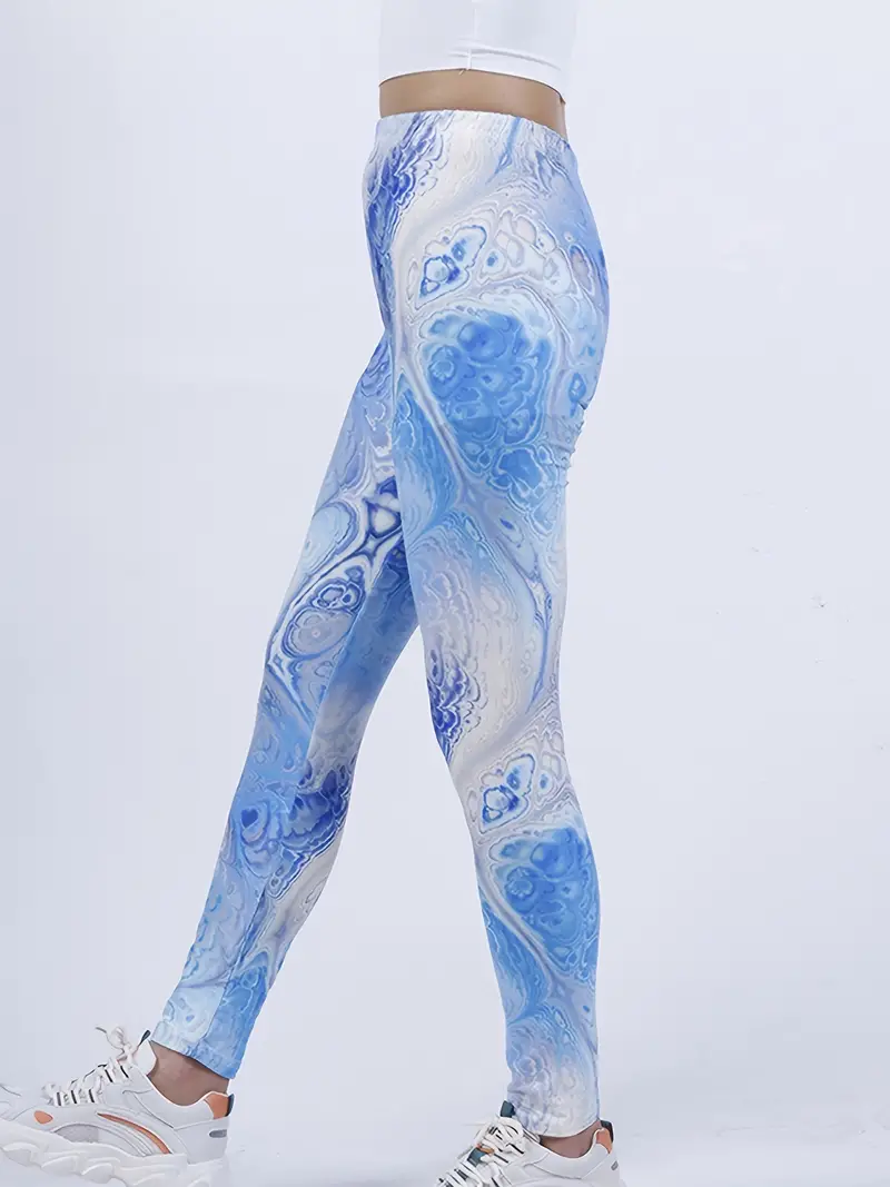 The Upside Universe Printed Stretch leggings in Blue