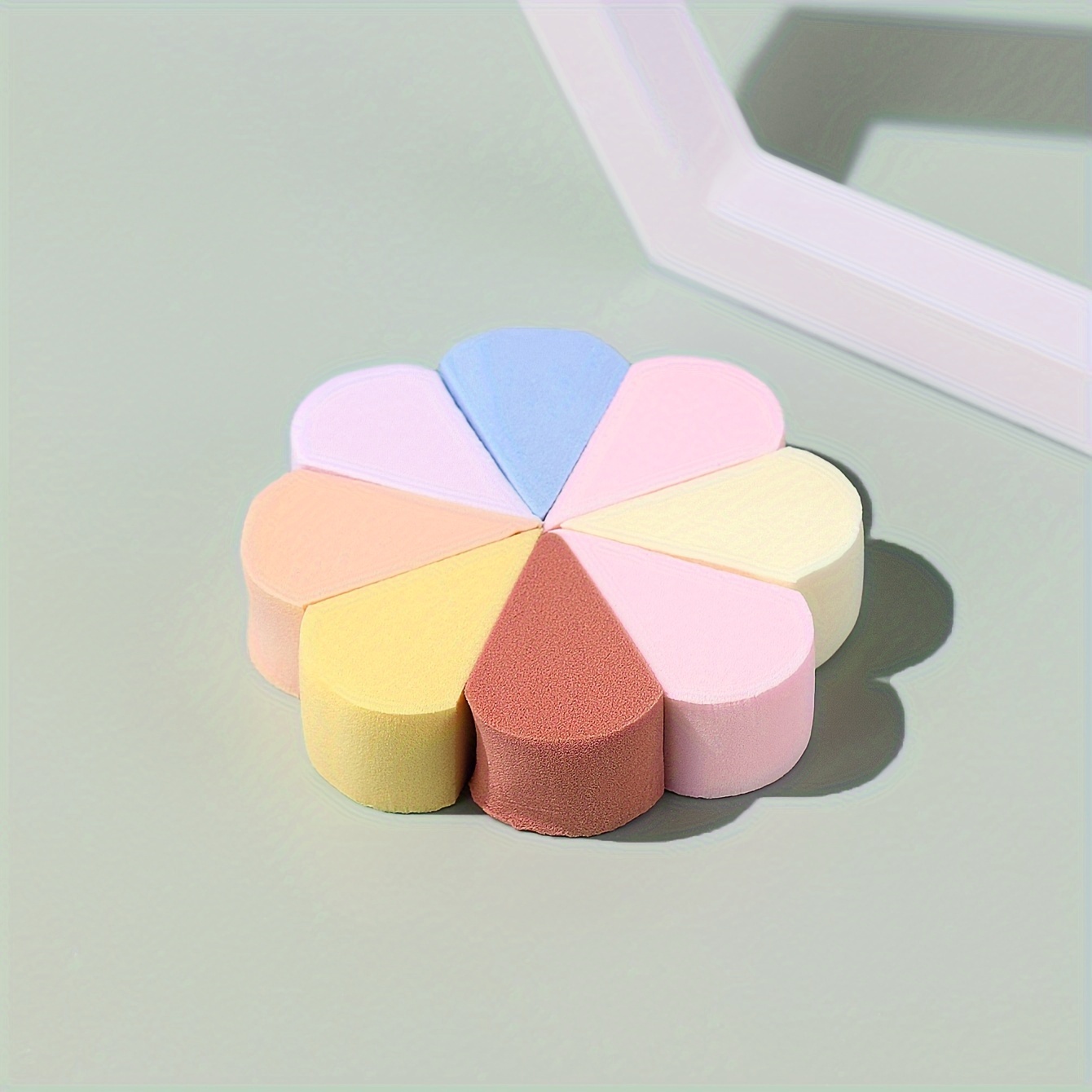 Multi color Latex Triangle Puff Makeup Cotton Soft - Temu