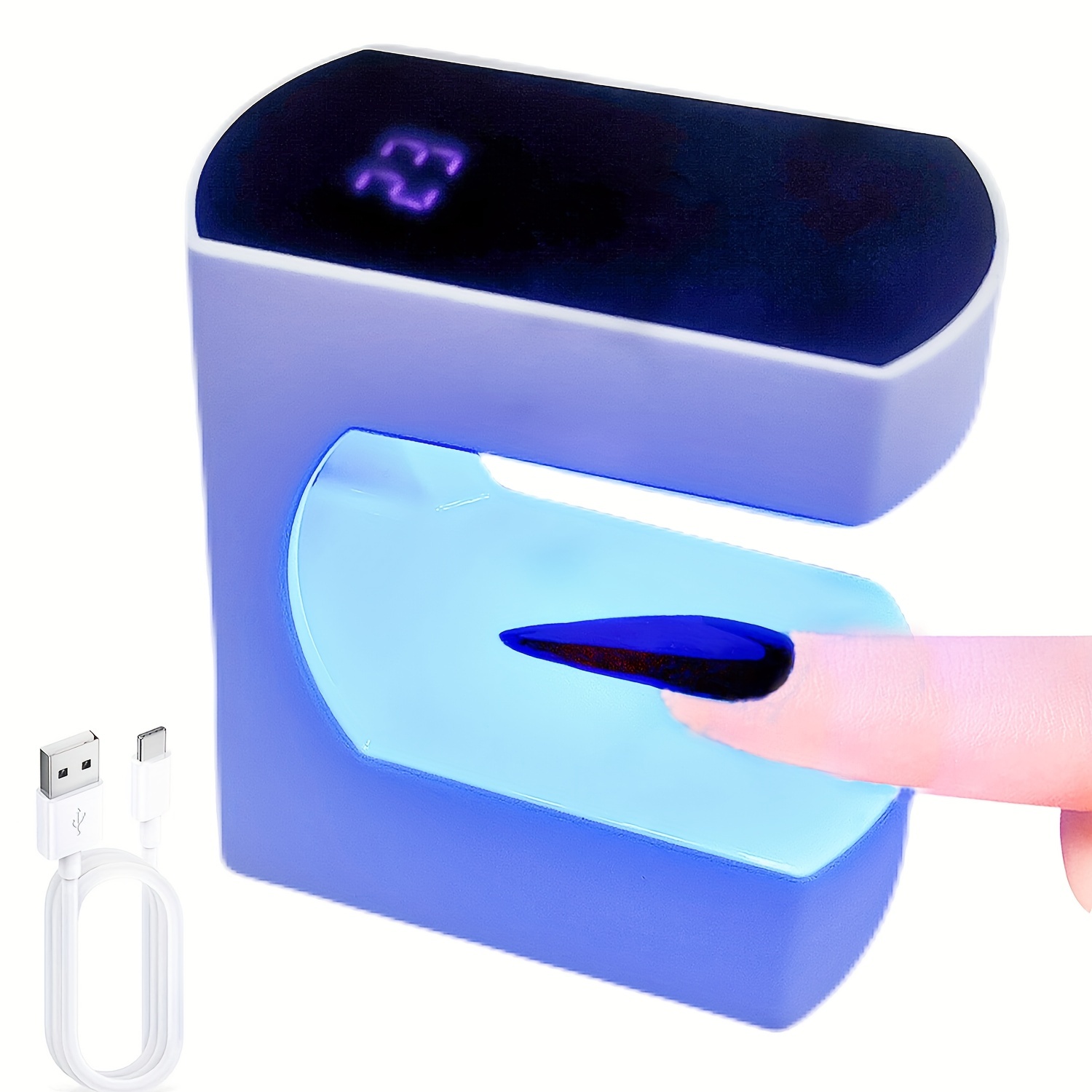 Acquista Mini flash per lampada polimerizzante per gel UV a LED Lampada per unghie  portatile Lampada per unghie ricaricabile tramite USB
