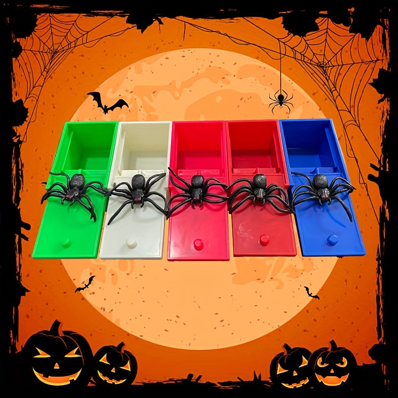 Boîte à peur araignée farce en bois cachée dans un étui tour jeu blague  boîte à peur gag jouet
