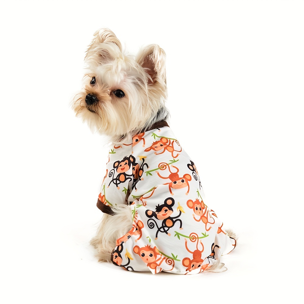 Girl Dog Clothes Dog Pajamas for Small Dog Girl Boy - Puppy Pjs Jammies 4  Leg Dog Clothes for Chihuahua Yorkie - Summer Onesies Jumpsuit Clothing for