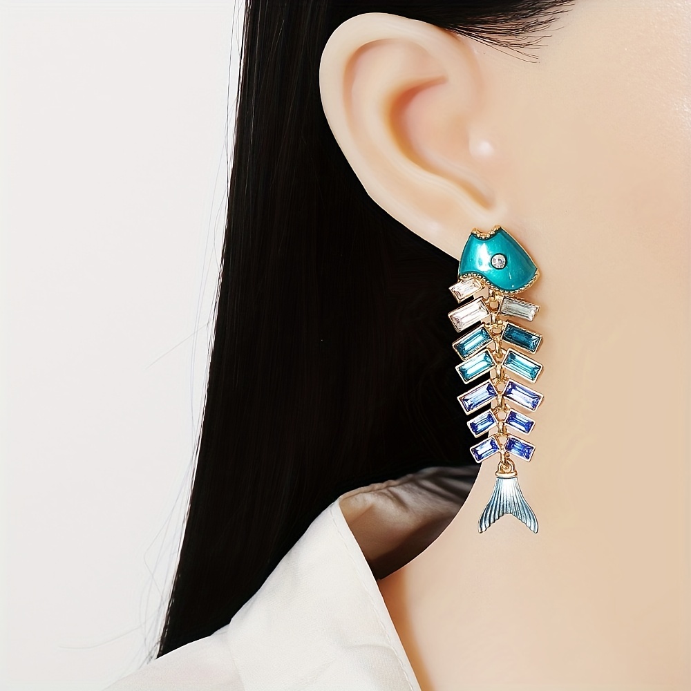 Creative Fishhook Design Hook Earrings Silvery Jewelry Gift - Temu