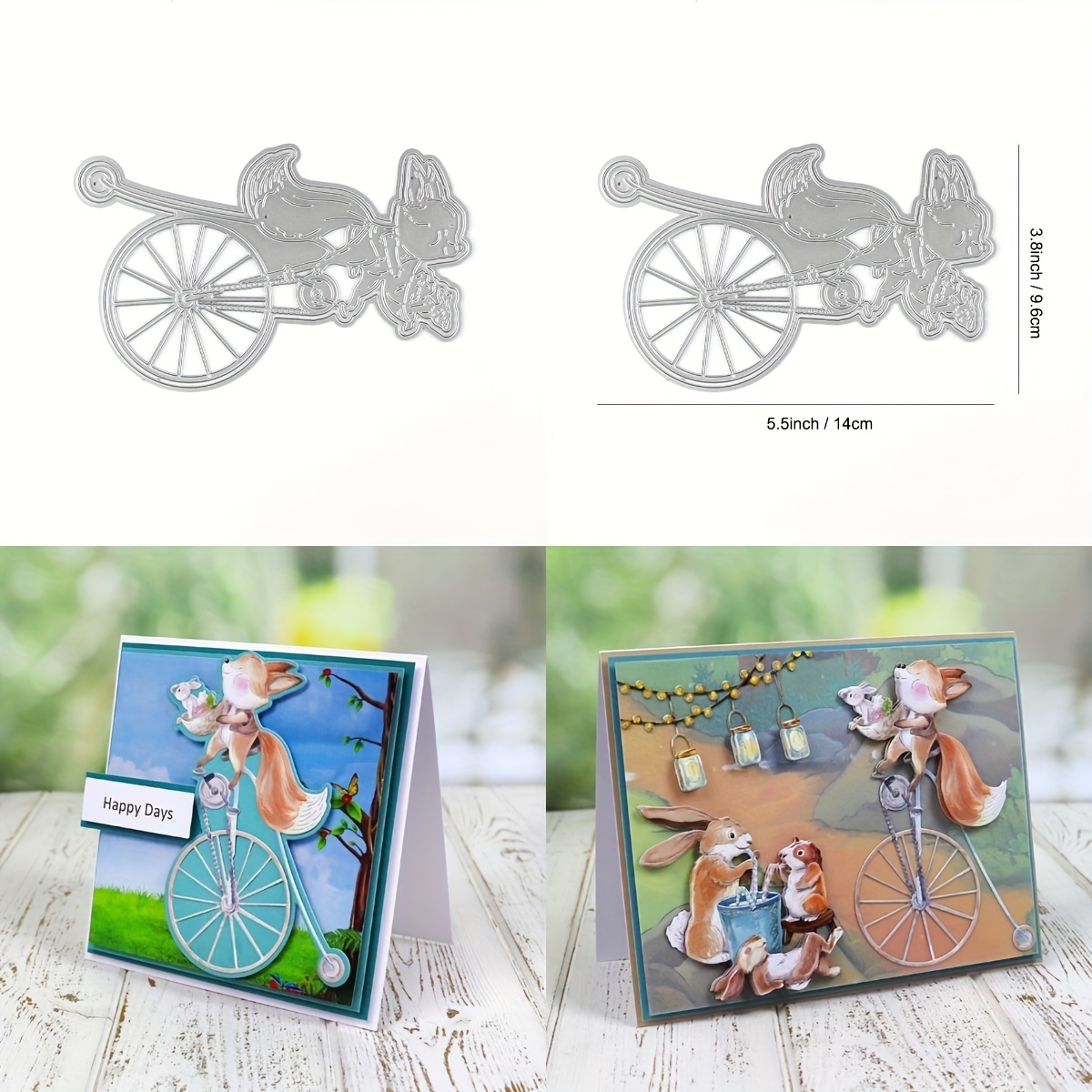 6 Styles Postage Stamp Cutting Dies - Metal Dies For Scrapbooking, Card Making, & DIY Paper Crafts