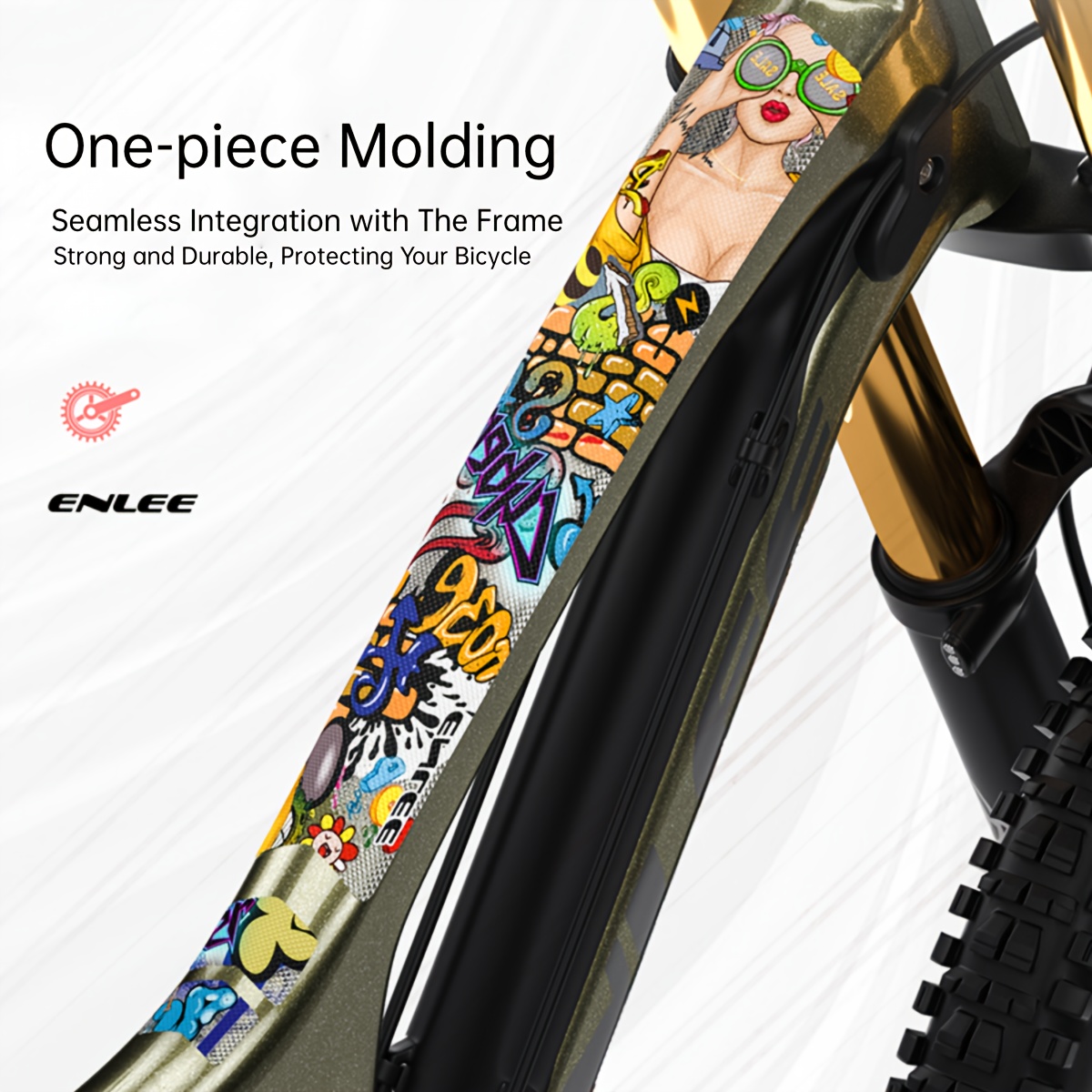 Mountain bike best sale frame decals