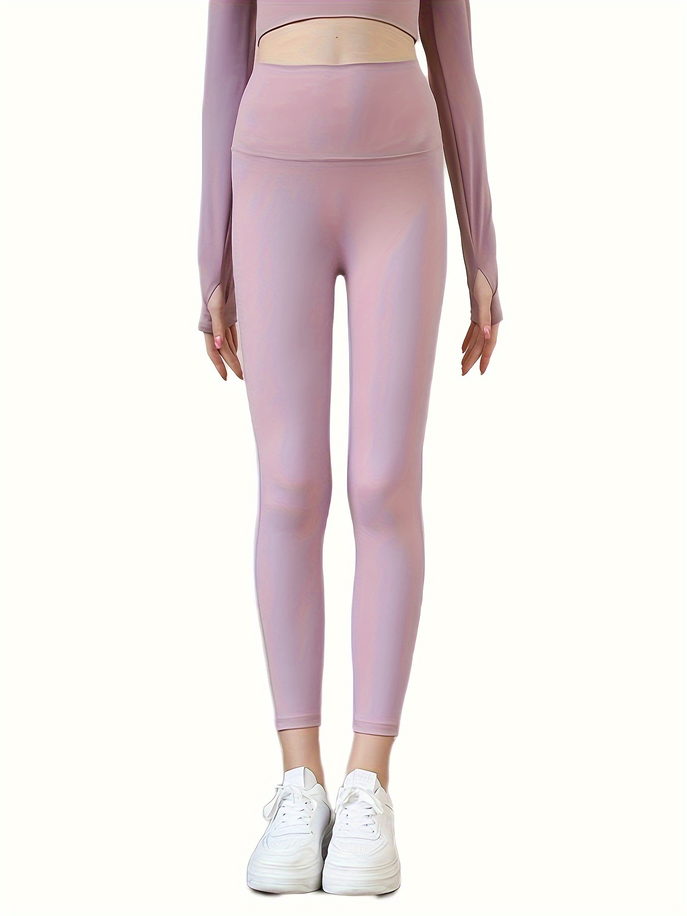 Seamless Nylon Sports Leggings Breathable Hip Lifting Yoga Pants