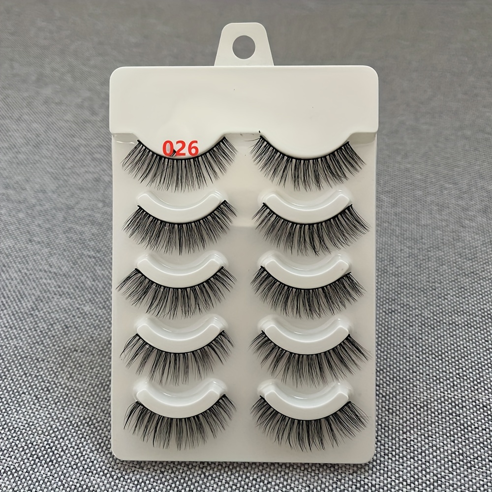 3D Mink Lashes Natural Look Fluffy Cat Eye Wispy False Eyelashes Extension