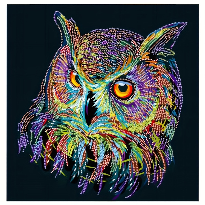 5D Diamond Painting Set, DIY Diamond Painting, Owl, Diamond Painting, Craft  Diamond Cross Stitch Rhinestone Mosaic Painting, Room Decor, Arts Craft  Wall Home Wall Art Decor