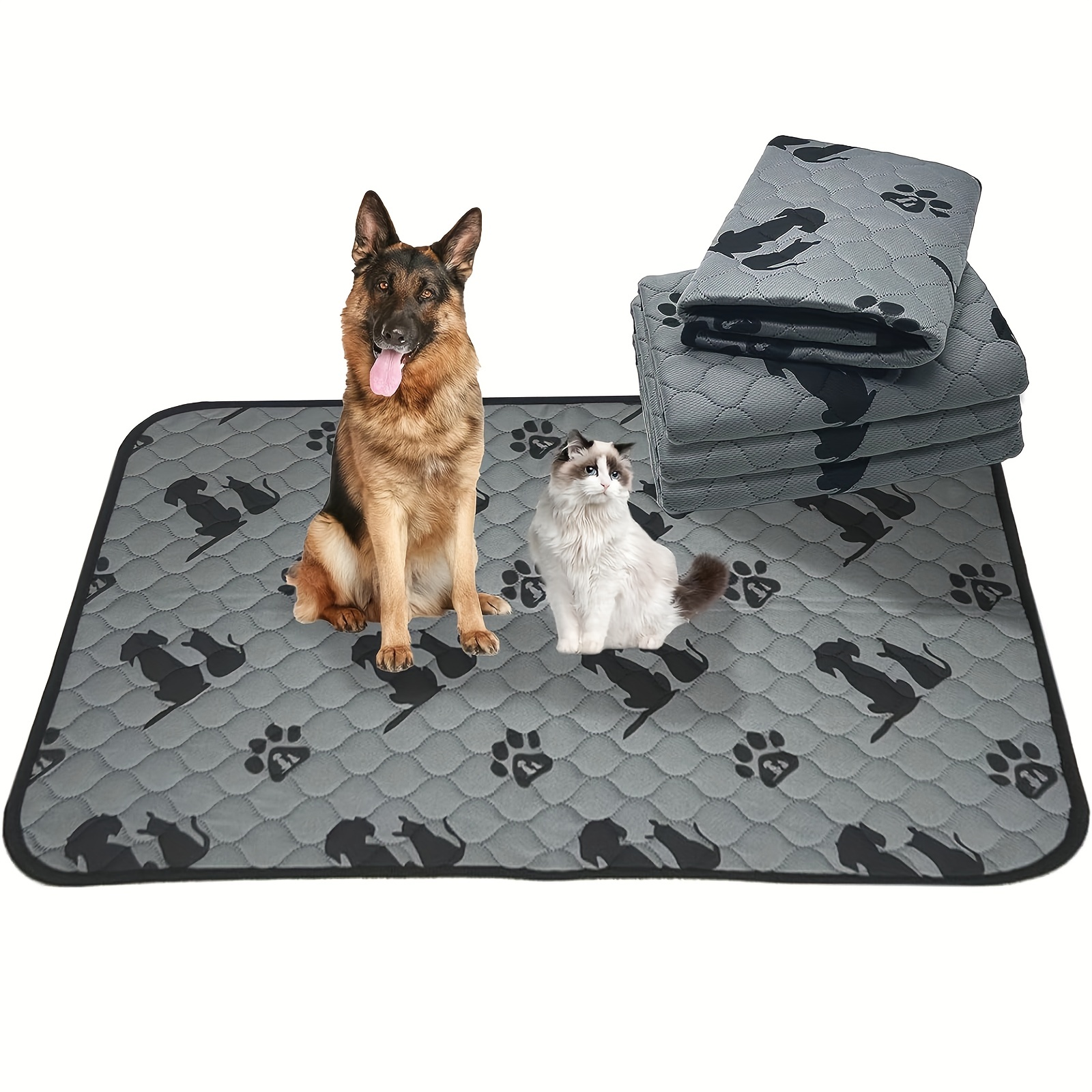 4 Layer Washable Dog Pee Pad Pet Cat Training Pads Reusable - Temu