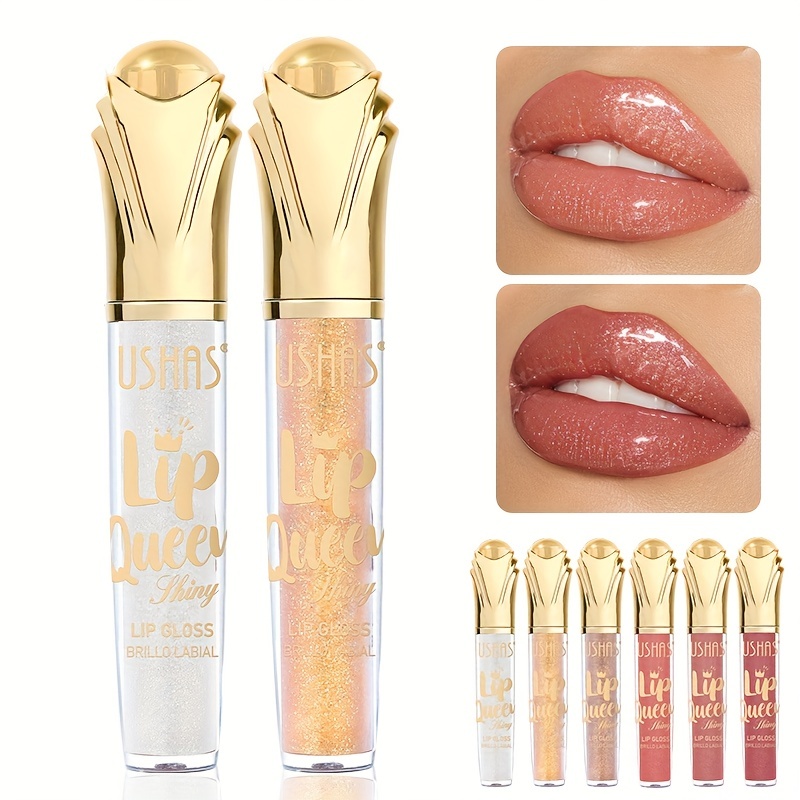 Kawaii Kisses Glitter Lip Kit, Sparkly Diamond and Metallic Lip Gloss, Lip  Gloss Lipstick, Glitter Lip Makeup, 4 Colors Glitter Lip Kit with Lip