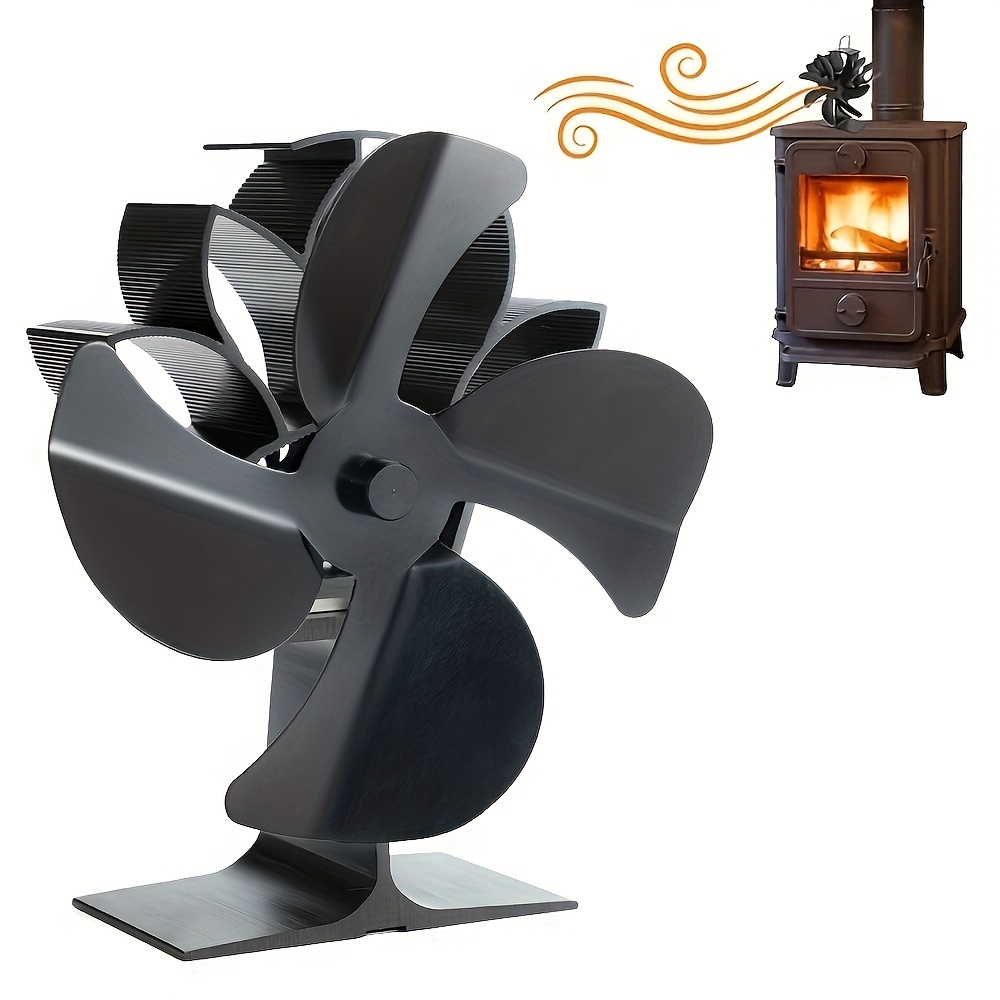 Fireplace Fan Wood Stove Fan Heat Powered Magnetic Suction - Temu