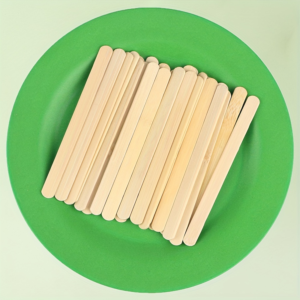 Bamboo Ice Cream Sticks Natural Food Grade Craft Sticks - Temu Belgium