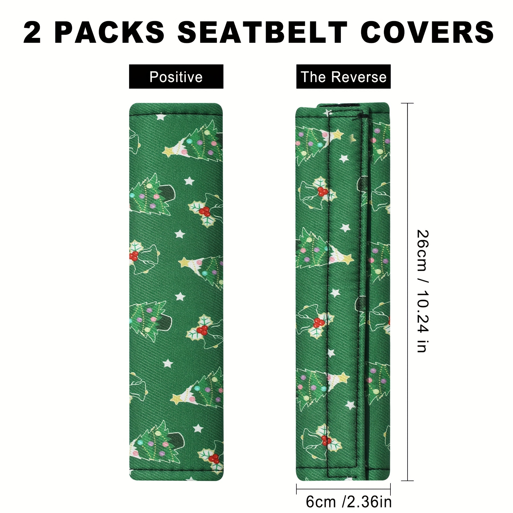 Christmas Claus Print Soft Auto Seatbelt Shoulder Pad - Temu
