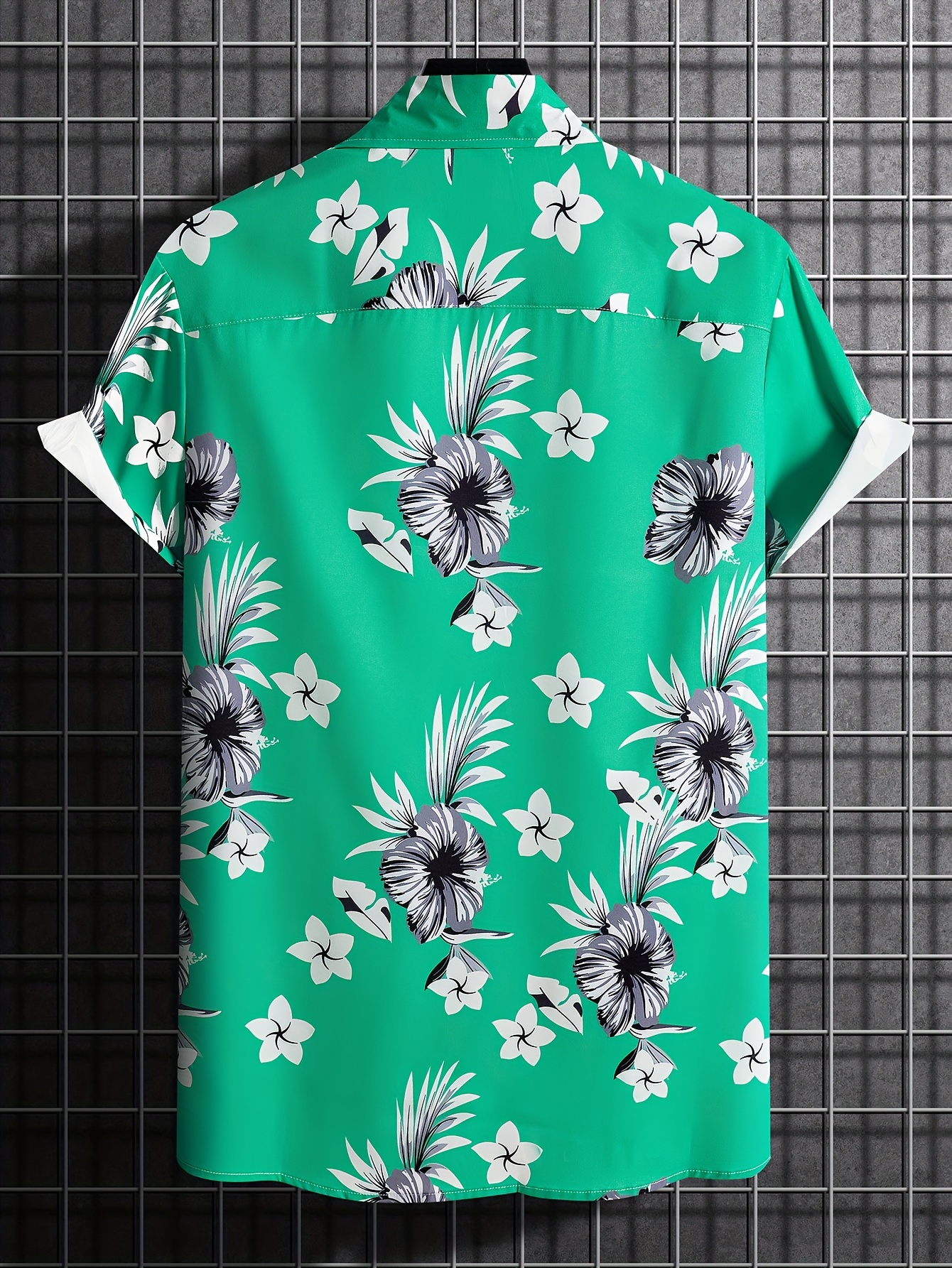 green short sleeve shirt mens