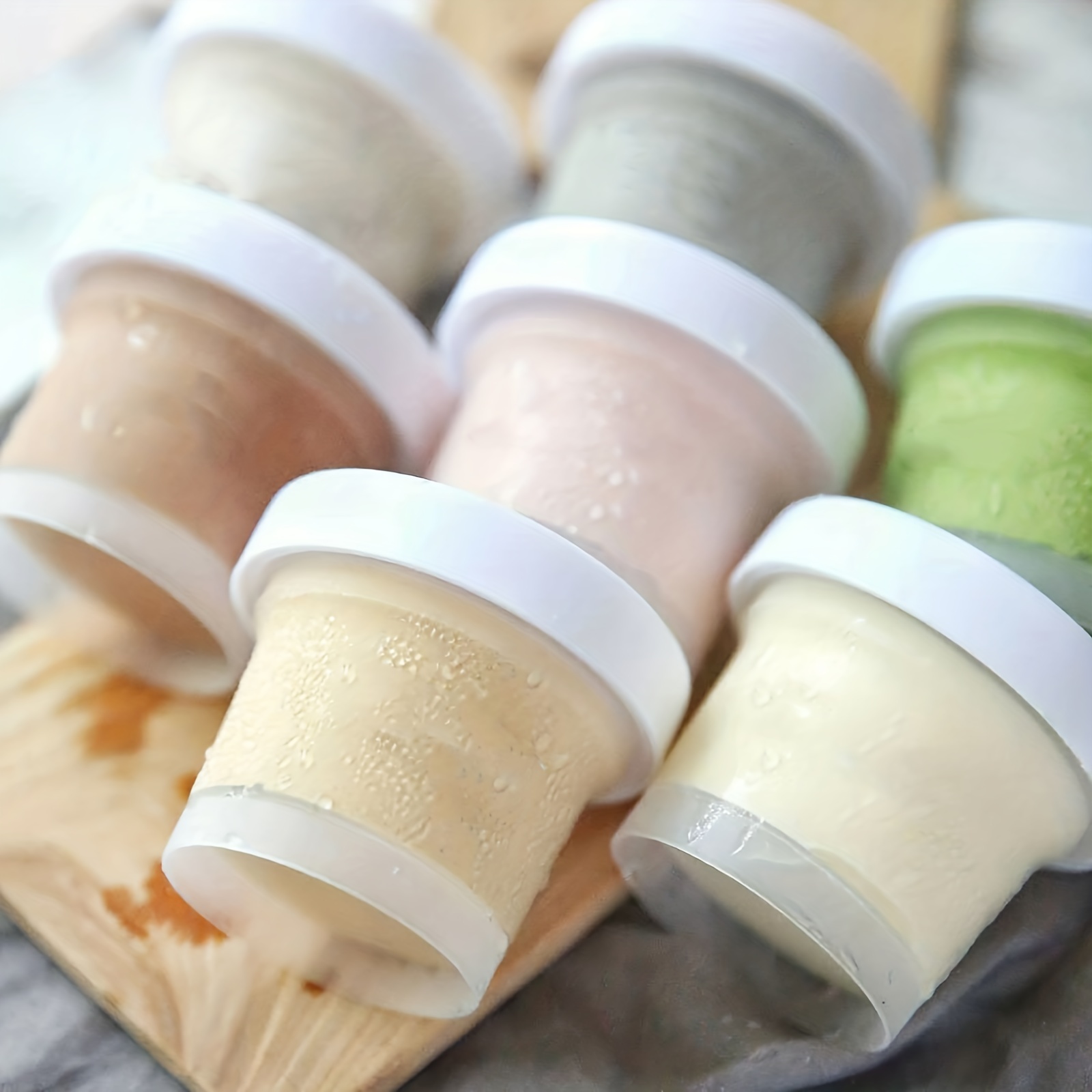 Disposable Dessert Cups With Lids, Pudding Cups, Ice Cream Cups