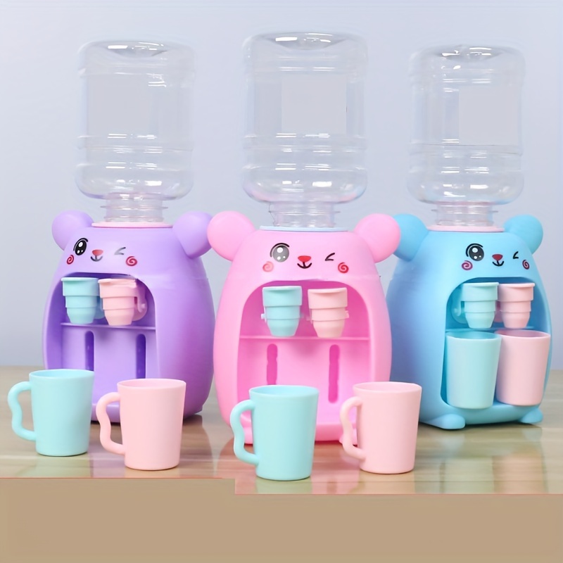 Mini Water Dispenser For Children Gift Cute Water Juice Milk Drinking  Fountain Simulation Cartoon Kitchen Toy