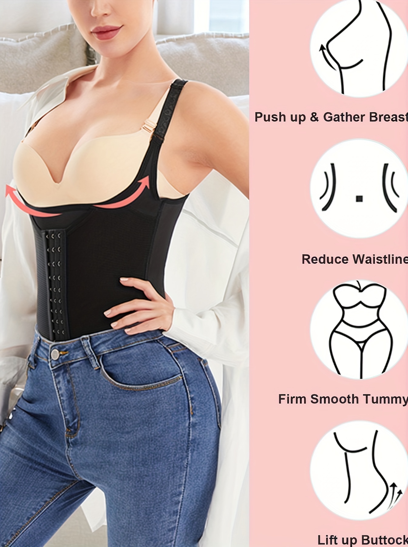 Tummy Control Bodysuit Body Shaper Slim Fit Jumpsuit