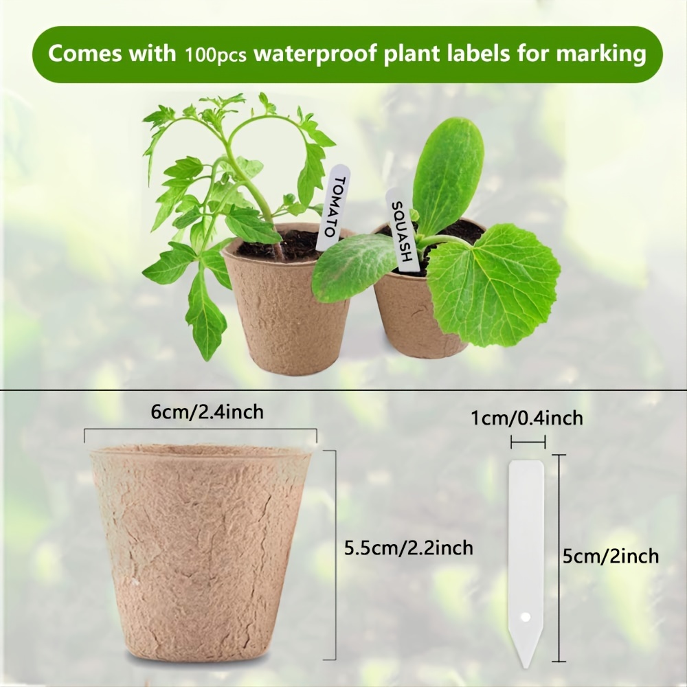 Germination Plant Starter Kit Peat Pots Seedling - Temu