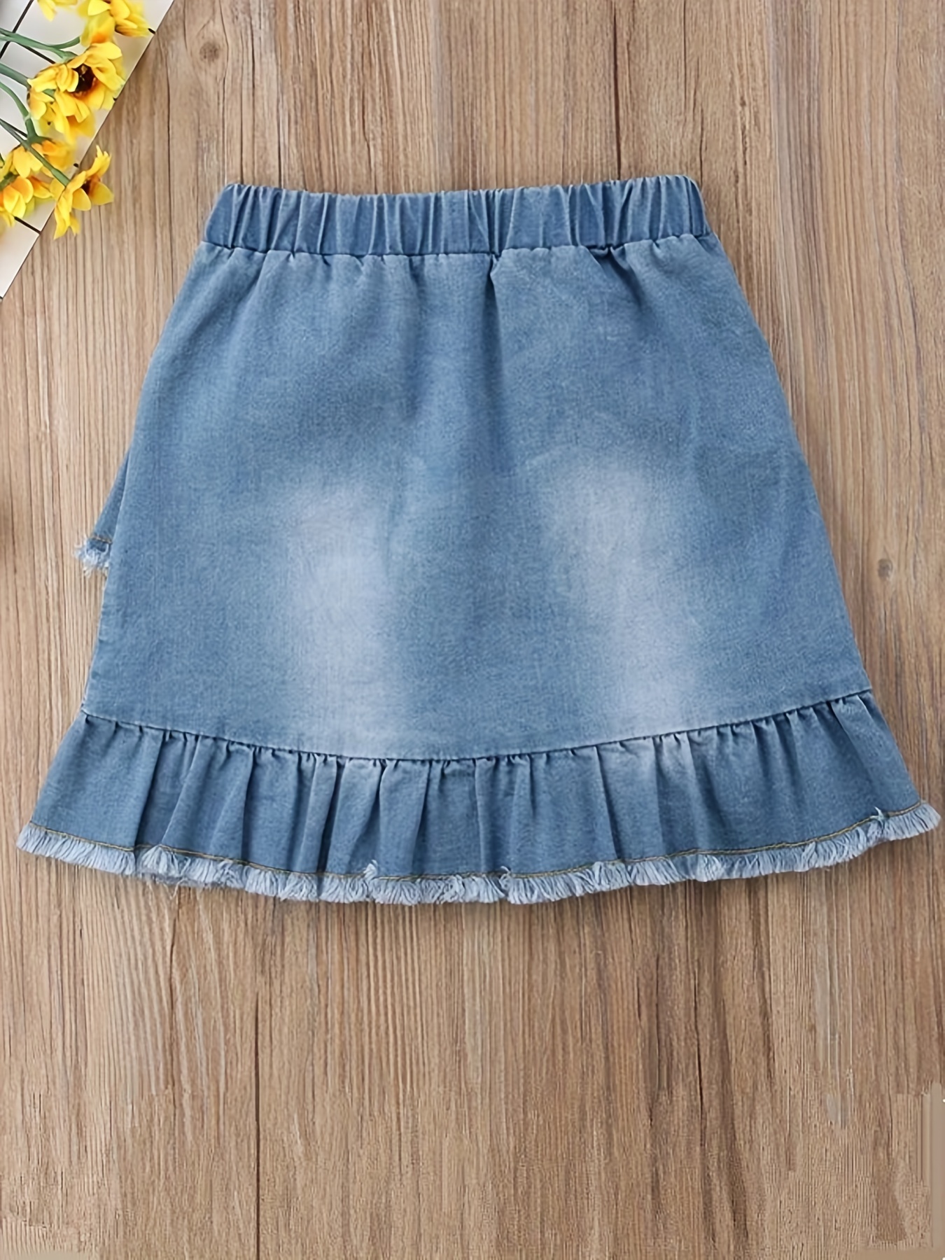 Blue jean outlet skirt for toddler