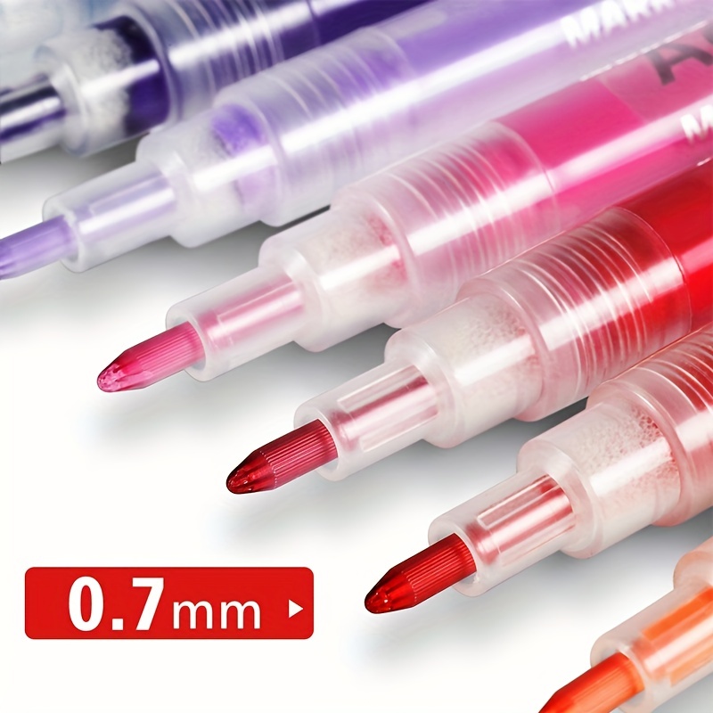 12 Vibrant Colors Acrylic Paint Pens Waterproof Permanent - Temu