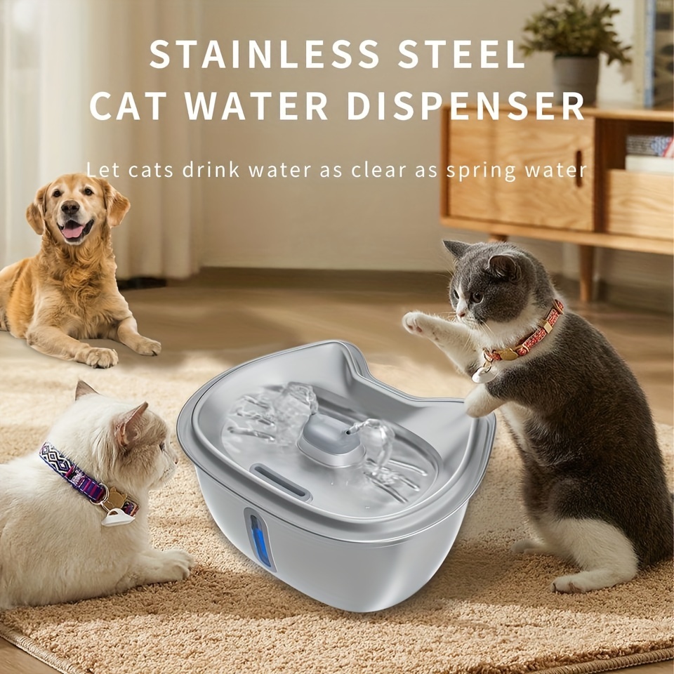 Automatic Pet Feeder Water Dispenser: Keep Your Dog Or Cat - Temu