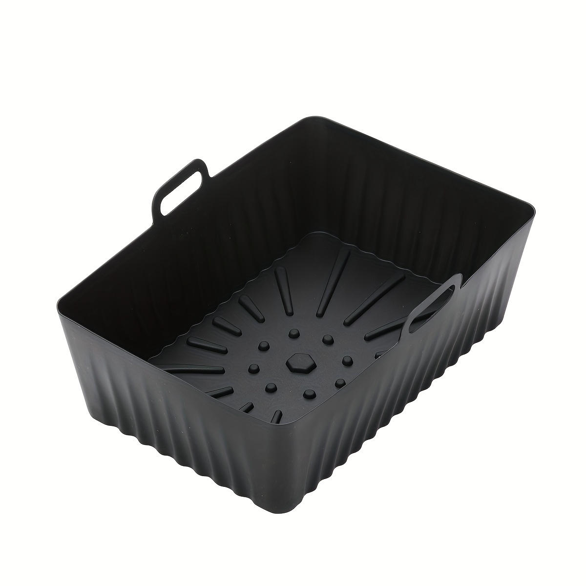 Rectangle Air Fryer Liners Reusable Silicone Baking Tray Airfryer