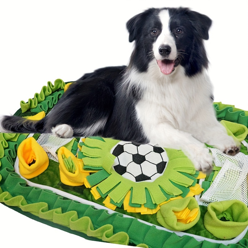 Dog Snuffle Mat Football Field Shape Pet Slow Feeding Pad Pet