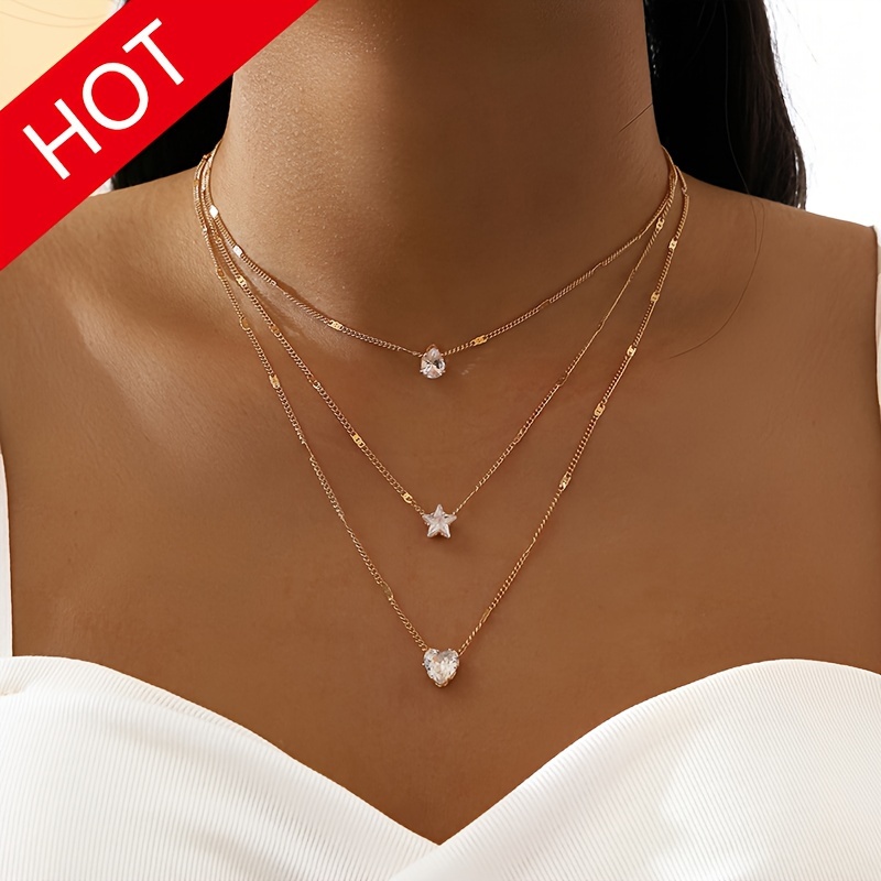 Layered Necklace Set Necklaces for Women Gold Chain Necklace