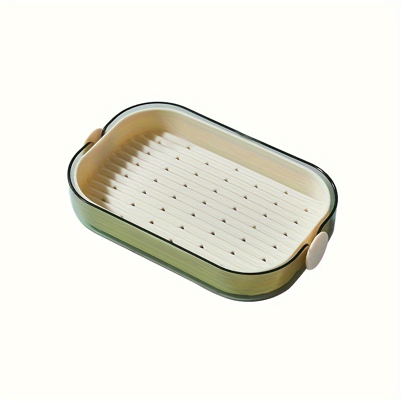 Double Layer Soap Holder with Draining Tray Soap Dish for Shower