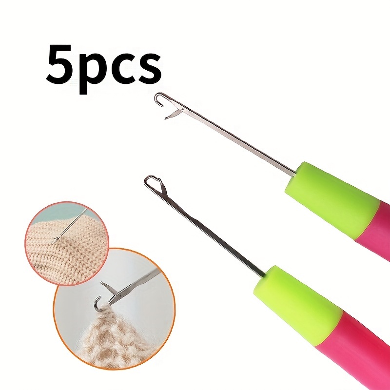 5pcs 0 22in Sewing Tools Repair Sweater Sweater Wool Knitting Accessories  Sewing Needles Aluminium Tongue Knitting Tools Carpet Crochet Hook With  Tongue, High-quality & Affordable