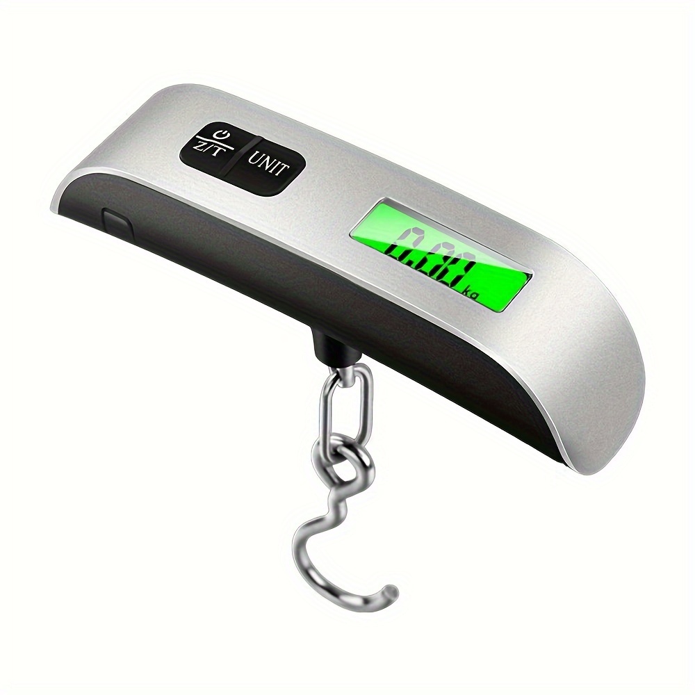 Báscula de peso para bolsas Maletas de viaje Balanza de equipaje portátil  Balanza de maleta de viaje digital Escala colgante portátil Pantalla LCD