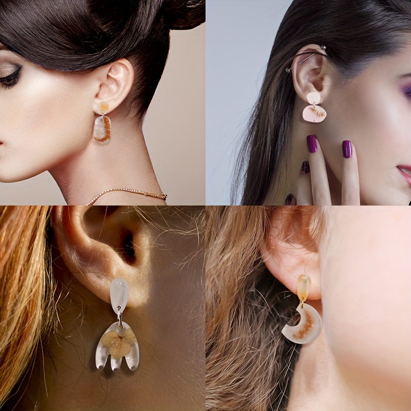 11 Styles Multi Size Epoxy Resin Earrings Molds Casting - Temu