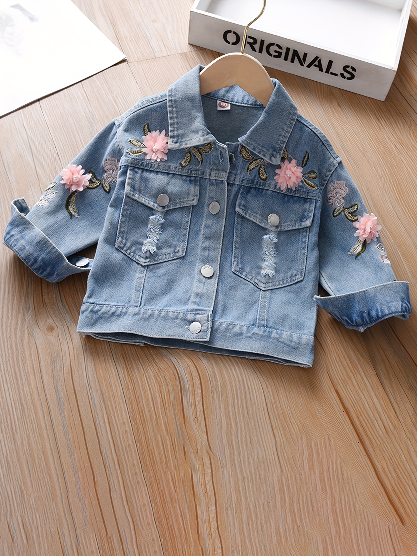 Flower Girl Denim Jacket 