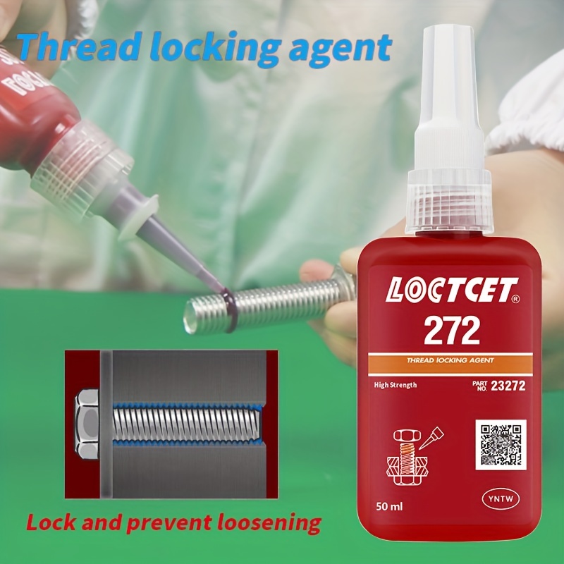 1pc Threadlocker Removable Nut & Bolt Locker Lock Tight & Seal Fasteners  Anaerobic Curing Metal Glue 10ml Low Strength Thread Locking Agent