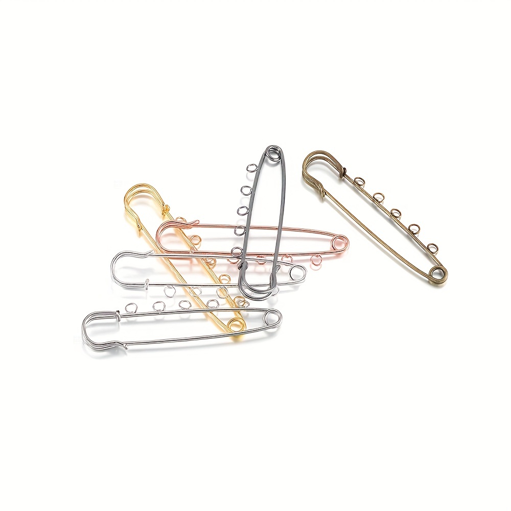 10 pcs Shiny Gold Kilt Pin Safety Pins Broochs One/Two/Three/Four