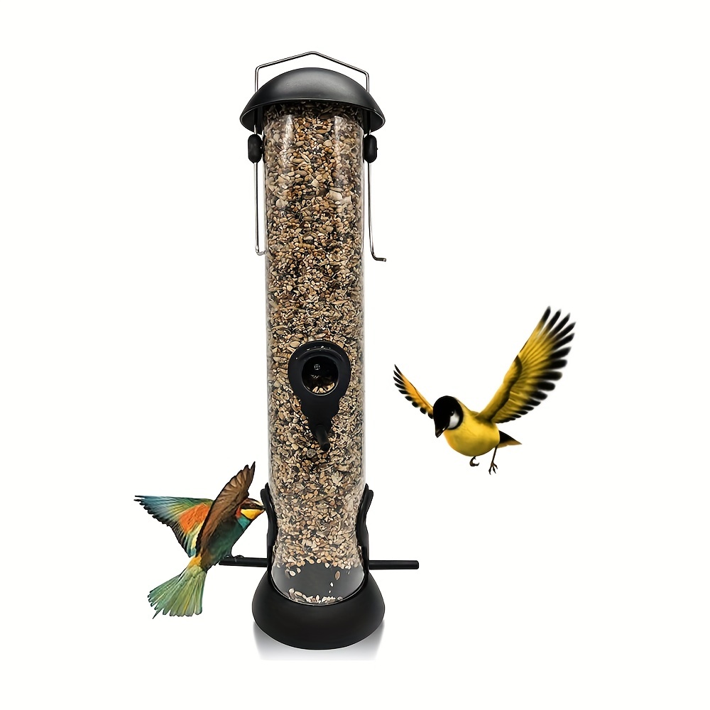 décoratif bois colibri maison extérieur jardin perroquet oiseau  distributeur de graines support suspendu alimentaire conteneur mangeoires