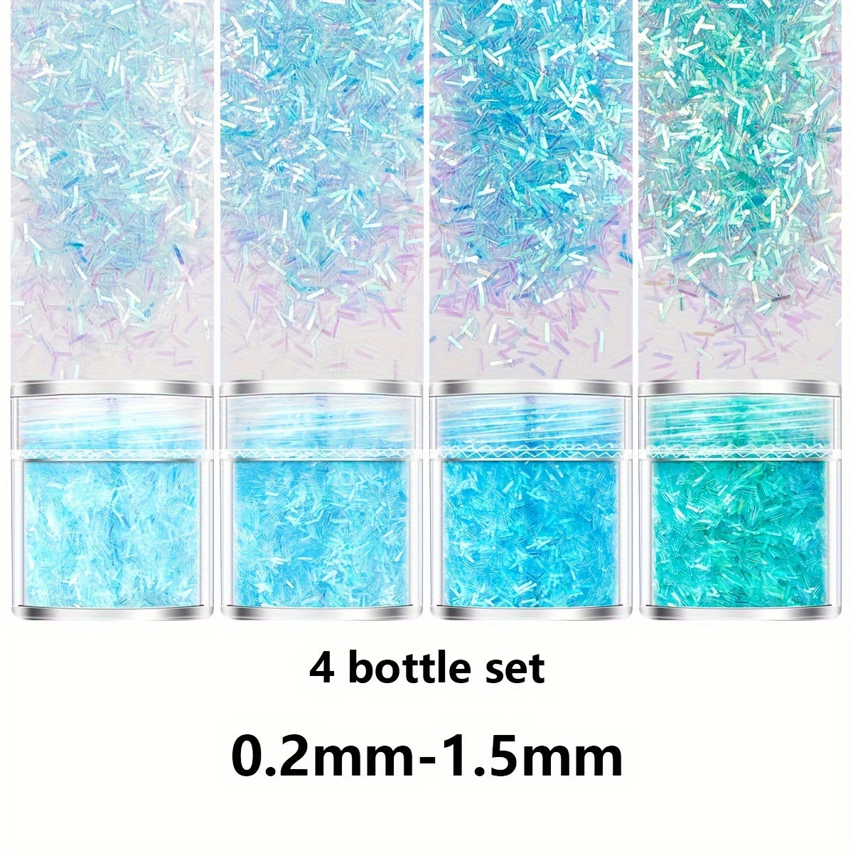 Iridescent Light Ice Blue Extra Fine Glitter for nails, acrylic, gels,  crafts