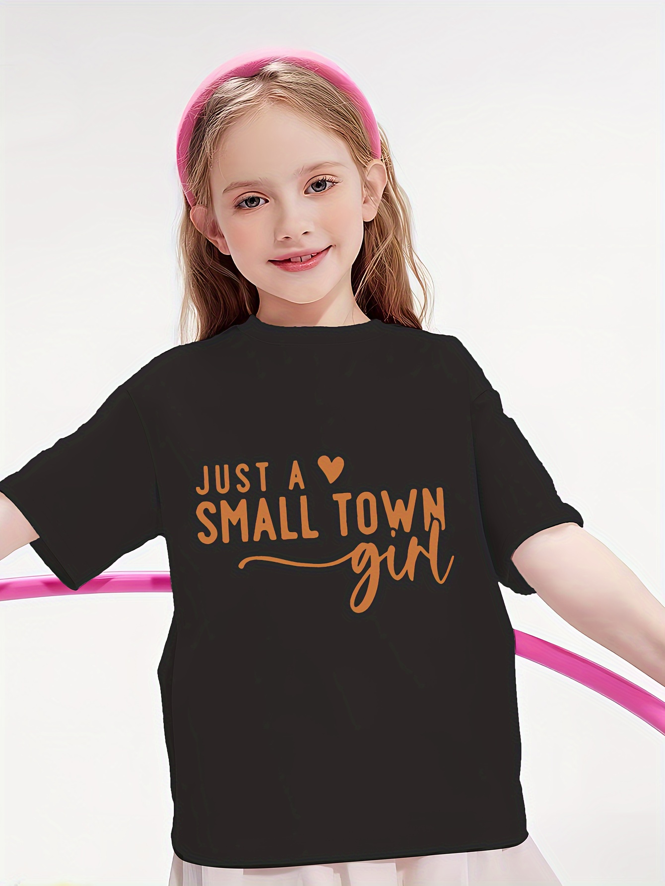 Camiseta JUST A SMALL TOWN GIRL Versátil 95% Algodão Para - Temu Portugal