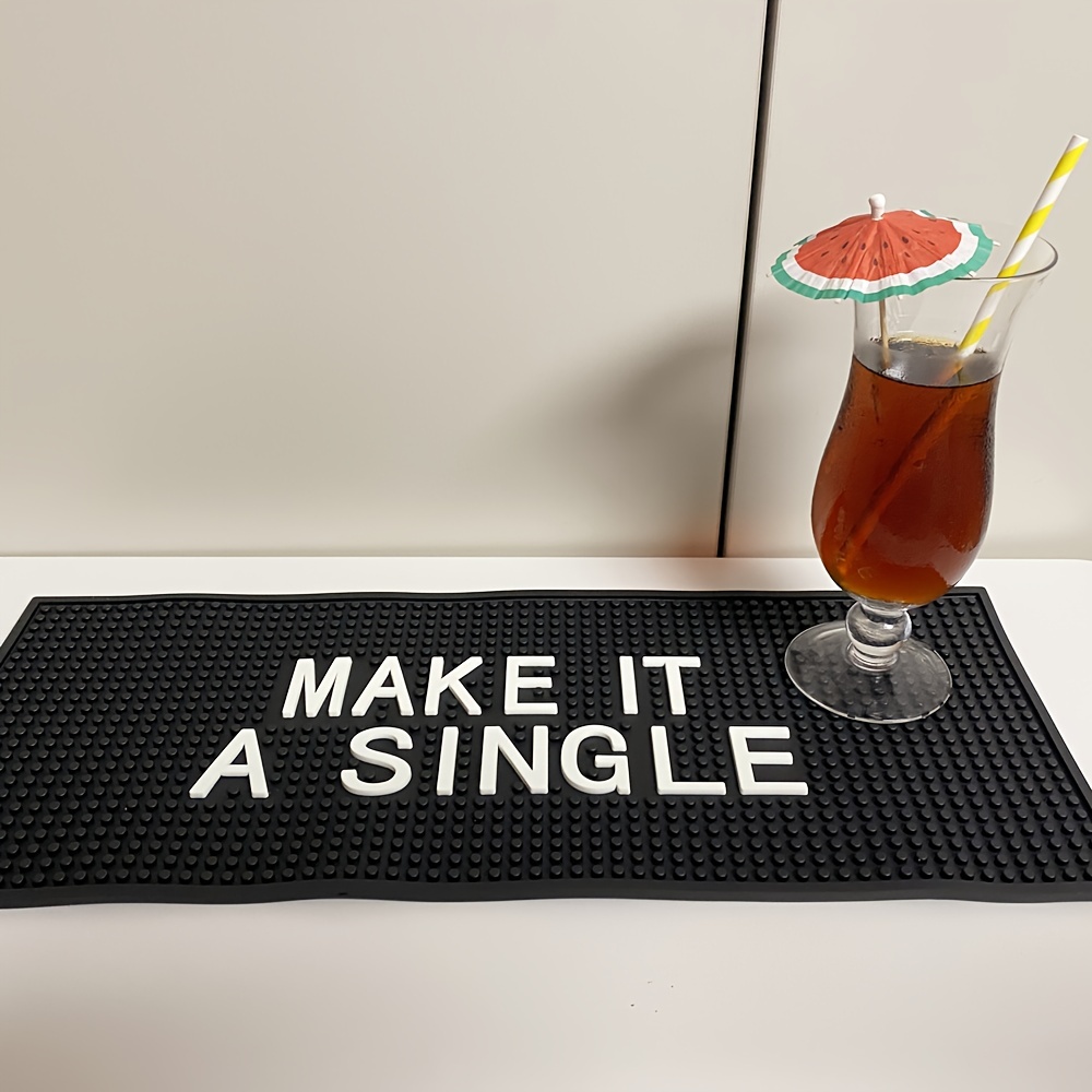 Bar Mat Spill Mat for Cocktail and Coffee Bar Nonslip Flexible