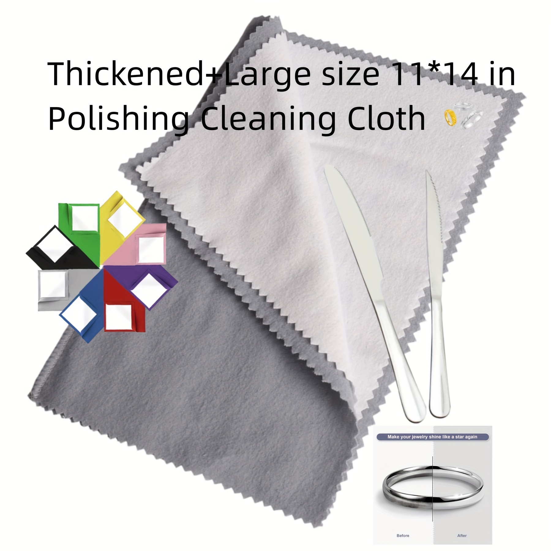 Pro Size Polishing Cleaning Cloth For Gold Silver And - Temu