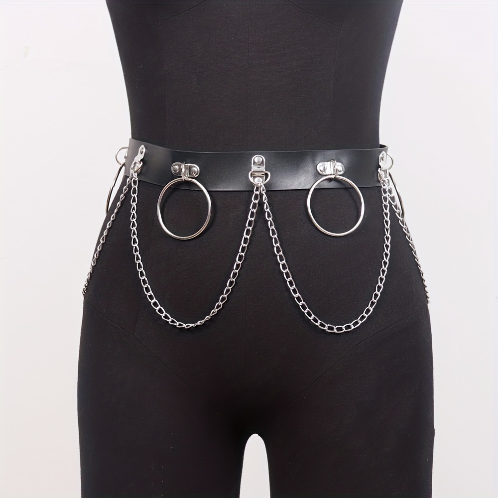 Halloween Gothic Punk Style Waist Chain Belt, Body Chain Belt Girls Fashion  Belt - Temu