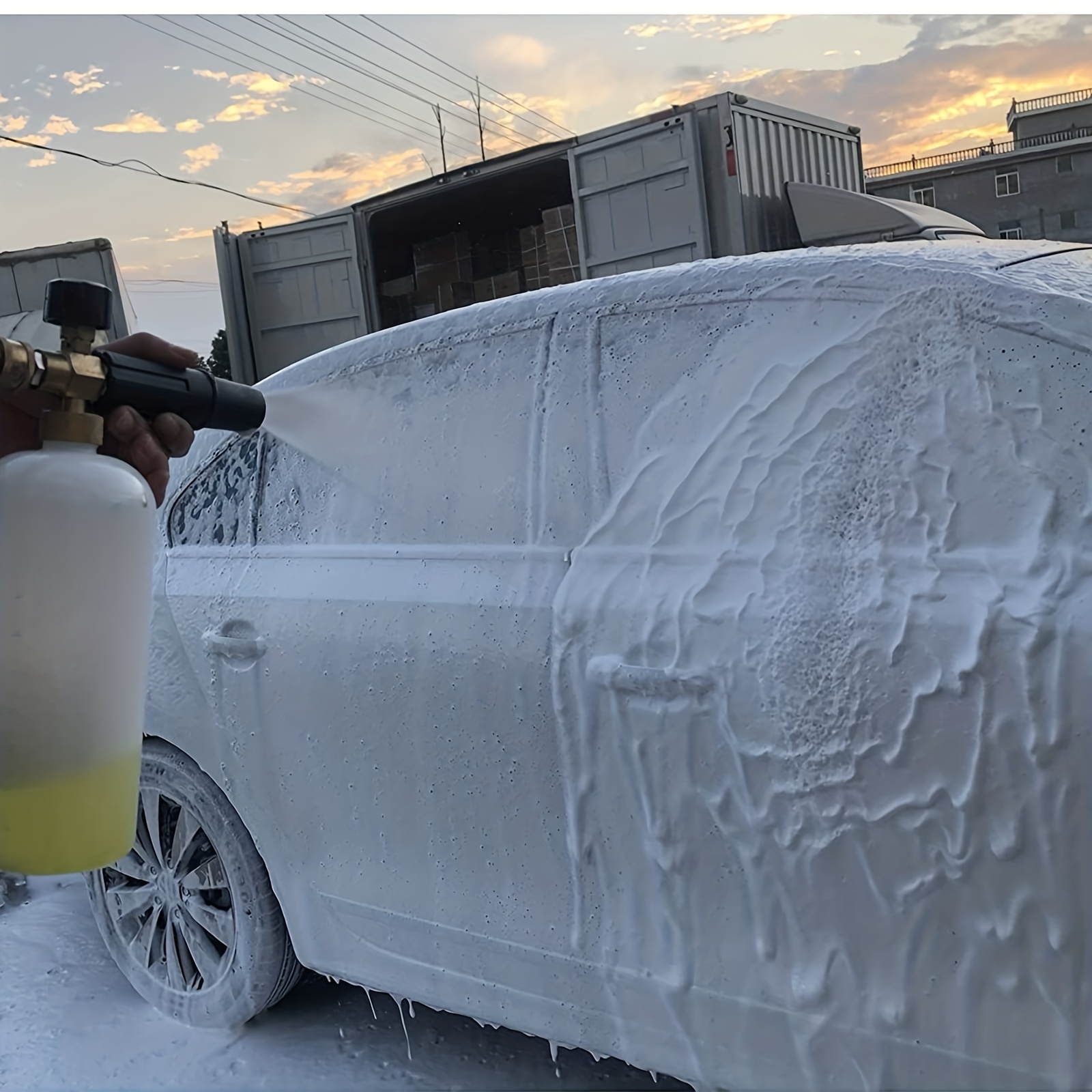 2L Car Wash Foam Spray Snow Foam Lance High Pressure Nozzle Car