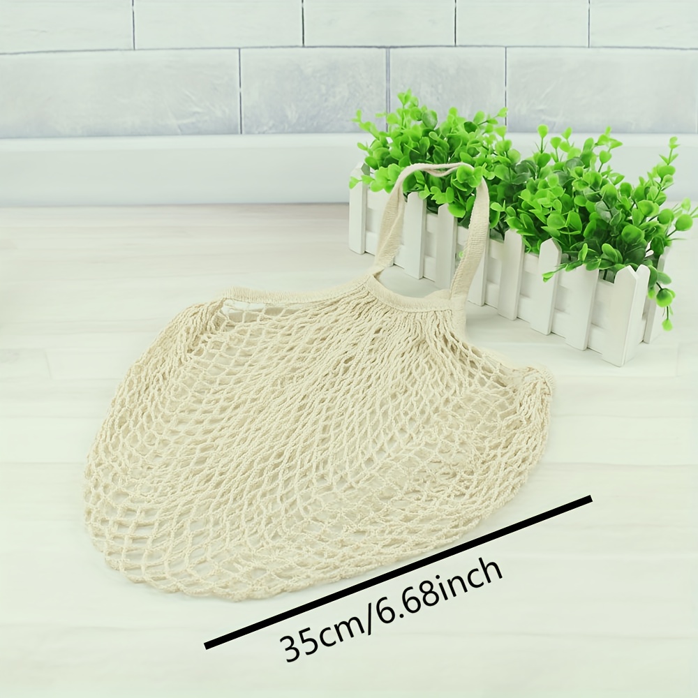 New Mesh String Shopping Bag Fashion Net Bag Reusable Fruit Storage Handbag  Totes Women Shopping Mesh Bag Shopper Shoulder Bags