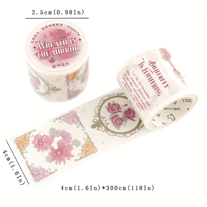 Decorative Stickers Flower Book Washi Tape Paper Masking - Temu