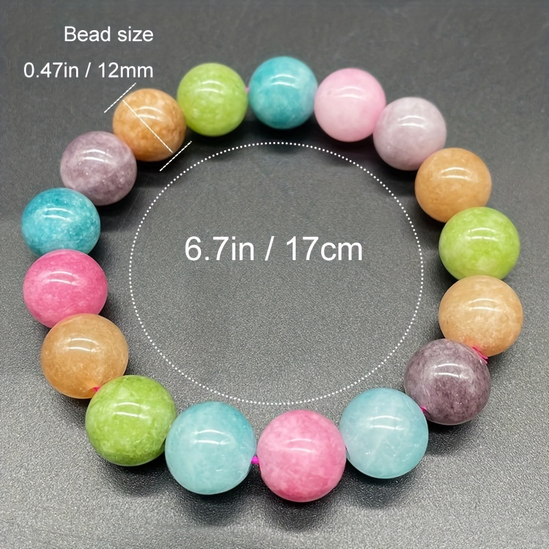 Y2K Candy Colored Jade Bracelet Gift Boxed