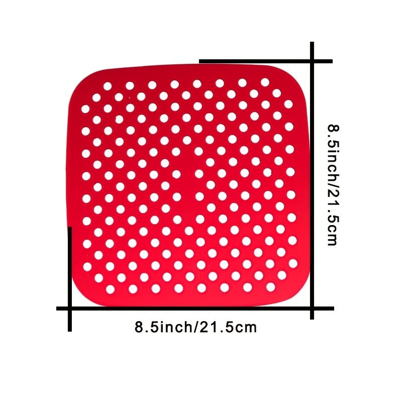 Revestimiento Freidora Aire Silicona Cuadrada 1 Pieza 8 - Temu Spain