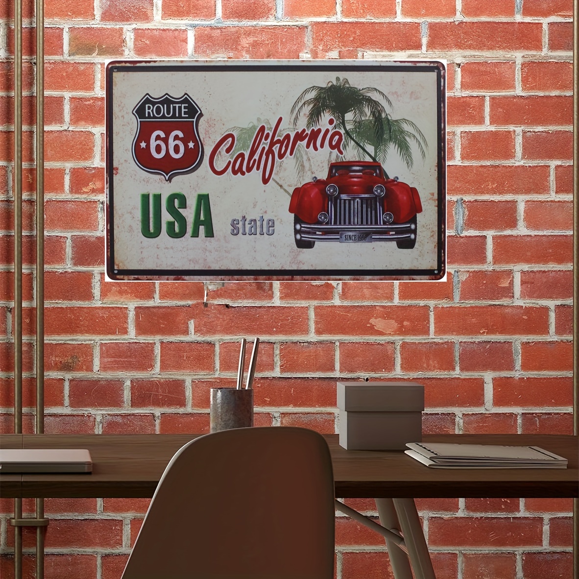 ビンテージ 特大 CALIFORNIA ６８０ INTERSTATE カリフォルニア 