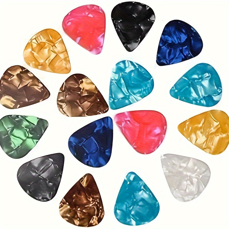 10pcs/Pack Guitar Picks Sampler Value Pack, Includes Thin, Medium & Heavy Gauges 3 Sizes For Acoustic Guitar,Bass Electric Acoustic Guitars 0.46mm,0.71mm,0.96mm