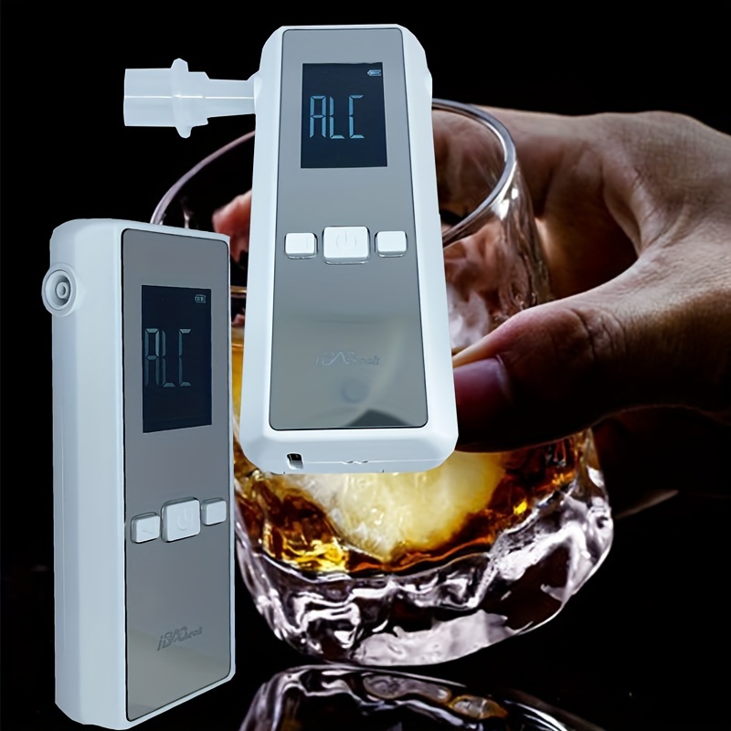 PRANITE Sensor Alkoholtester Polizeigenau Alkoholmessgeräte Professioneller,  (Alkohol Tester mit LCD-Bildschirm Halbleiter Sensorik), für den  persönlichen professionellen Gebrauch