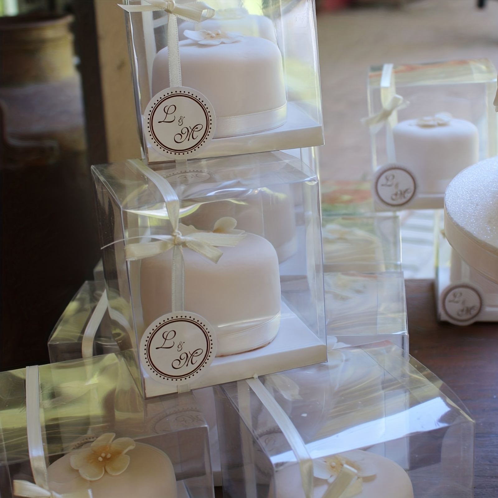 Clear Small Gift Boxes Party Favor Boxes For Macaron Candy - Temu